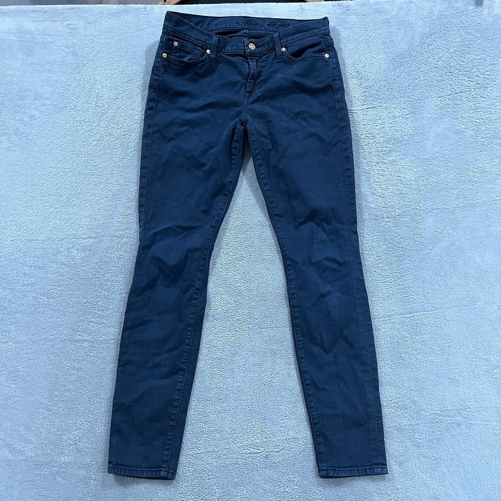 7 For All Mankind Jeans Ankle Gwenevere Skinny 29 Blue Stretch Blue‎ Casual